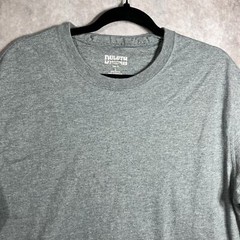 Duluth Trading Co. T-Shirt Mens Large Gray Short Sleeves Trim Fit Crew Neck Work