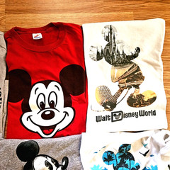 Disney Mickey Mouse Adult 6 T Shirt Bundle Various Sizes Modern Vintage M – 3XL