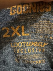 Loot Crate Goonies Never Say Die Blue T-Shirt 2XL