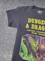 Mighty Fine Dungeons & Dragons Shirt Mens Small Black Basic Rulebook Graphic Tee