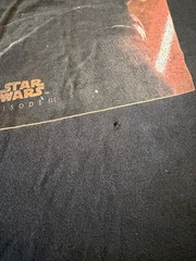 Vintage Star Wars Episode III Darth Vader Anakin Skywalker T-Shirt Black Adult L