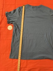 Pact Mens Organic Cotton Shirt XL Blue Short Sleeve