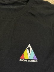 Imagine Dragons Evolve 2017 Concert Tour T-Shirt 2-Sided Graphics Black Sz S