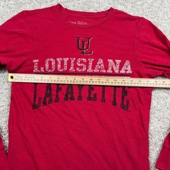 Colosseum Athletics Louisiana Lafayette Ragin Cajuns Long Sleeve Shirt Red Small