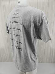 Chevrolet T Shirt Mens XL Grey Short Sleeve Graphic Team Chevy Motorsports