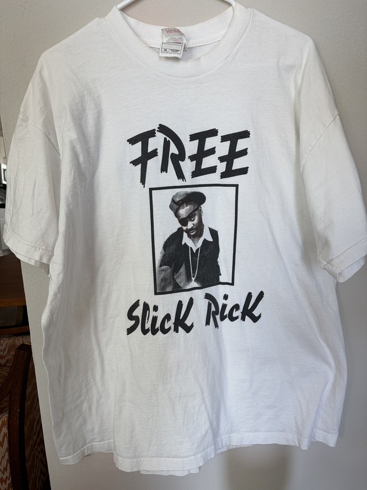 Vintage Free Slick Rick Def Jam Recordings The New Yorker Rap Tee Shirt Sz 2XL