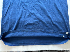 HURLEY SIZE LARGE DARK BLUE SHORT SLEEVE T-SHIRT…SEE DESCRIPTION