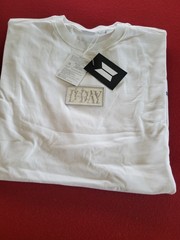 HYBE SUGA Agust D Tour D-DAY Oversized Logo Graphic Tee White Men’s S