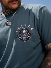 Sullen Men’s Sea Spoils Short Sleeve Premium T-shirt Tattoo Style Mermaid Tee