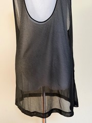 NWT Saint Laurent YSL Runway Scoop Plunging U Sleeveless Tank Top Shirt XS $1650