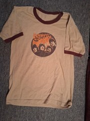 The Beatles Rubber Soul Shirt-Tan- Adult Large-2004-Rare W/Round Emblem