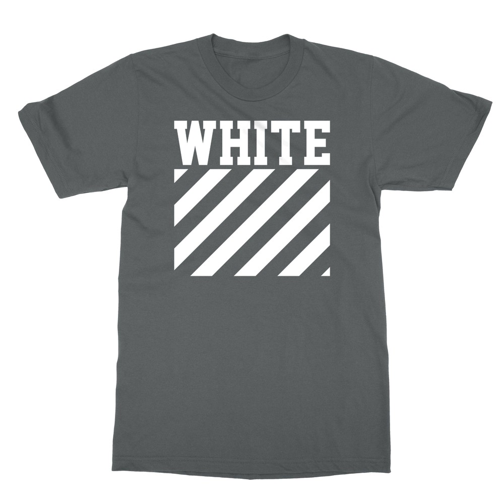 2019 New WHITE Graffiti Fashion Show Clothing Trends Men’s T-shirt
