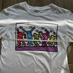 KEITH HARING OFFICIAL NY Street Art Graffiti Tee DANCING PEOPLE T-Shirt Size S/M