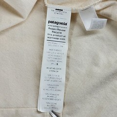 Patagonia Shirt Mens Small Undyed Natural Aquatic Action Little Fish Organic Tee