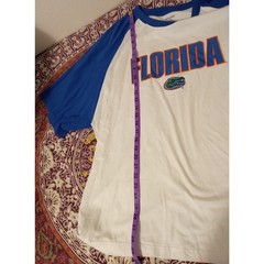Florida Gators x Pro Edge Raglan Sleeve Tee Shirt White Blue Collegiate SZ XXL