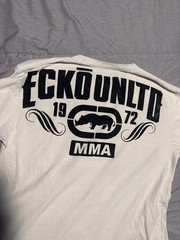Ecko Unltd MMA Raw & Uncut White Graphic T-Shirt