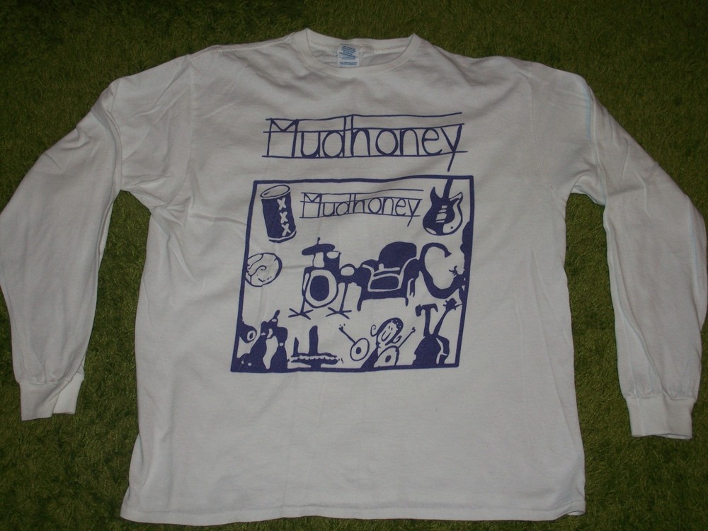 MUDHONEY Retro LONG SLEEVE SHIRT L Kurt Cobain Sonic Youth Nirvana TAD Sub Pop