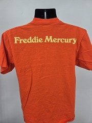 Freddie Mercury Queen T-Shirt Medium Orange Official Merch Double-Sided Men