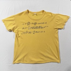 Vintage 60s Math Formula Legendre Polynomials Physics T Shirt Sz S/M