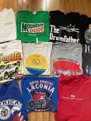 Lot Of (15) T-Shirts Bundle Variety Graphic prints Lg – XLG Y2K Modern