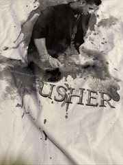 Usher OMG 2011 Tour T-Shirt Size 2XL Double Sided R&B Rap Music Tee White New I