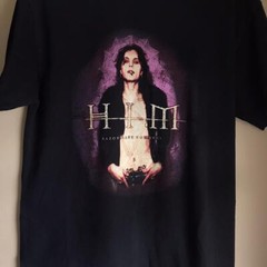 HIM rock band t-shirt, classic style, men women cotton black shirt S-5XL TE9079