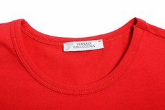 Versace Collection Men’s Red Stretch Crewneck Short Sleeve T-Shirt US S IT M