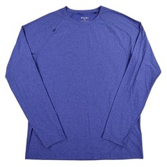 Rhone Reign Long Sleeve Shirt Men XL Blue Heather Synthetic Performance 100307