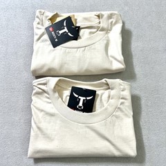Hanes Beefy-T Heavyweight Cotton T-Shirt Cream Blank Plain Men’s Size XL NWT