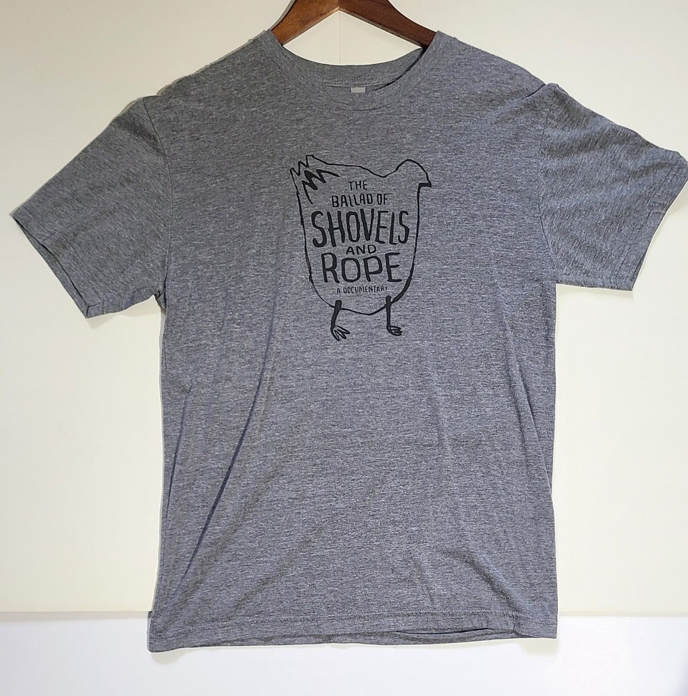 Shovels and Rope Ballad of Chicken Documentary SC Gray T-Shirt Medium RARE Tee