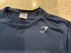 Gym Shark Men’s T-Shark Navy Size Large But Runs Small