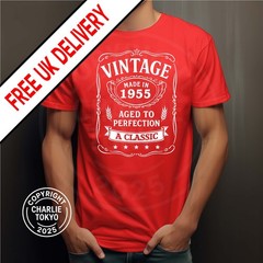 Mens 70th Birthday T Shirt 1945 Any Age any Year 40th 21st 30th 70th Gift Ladies