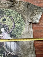 The Mountain Michael McGloin Tree of Life Yin-Yang T Shirt Size Large Tie Dye