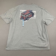 Izod Saltwater Shirt Mens 2XB Gray Soft Wash Crew Neck Short Sleeves Tee NWT