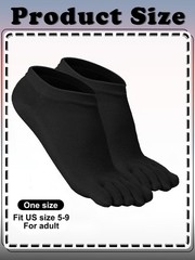 6 Pairs Women Toe Socks Cotton Ankle Low Cut Five Toe Sock for Women Men Athl…