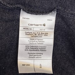 Carhartt K87 Loose Fit Short Sleeve Heavy Weight Pocket Tee XL Charcoal Gray
