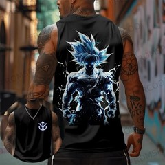 Ball Goku Anime Printed Pure Cotton Tank Top American Men’s and