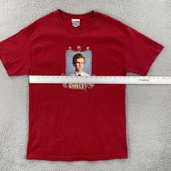 Vtg Mighty Fine Brand Mens L Red Shirt 2005 Napoleon Dynamite Flipping Sweet Y2K