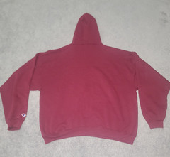 Champion Authentic Athletic Wear Pullover Hoodie Size 2XL Spellout Scripts Red