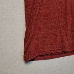Billabong T-shirt M Wave Badge Logo Est 1973 Poly/Cotton/Rayon Brick Red V Good