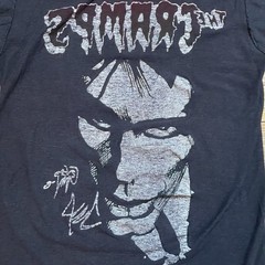 Vintage 80s THE CRAMPS Shirt Fifth Column Goth Surf Punk Rock Small/Medium