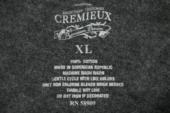Cremieux Mens Crew Neck Gray Long Sleeve Cotton 71 Embroidered Shirt Sz XL