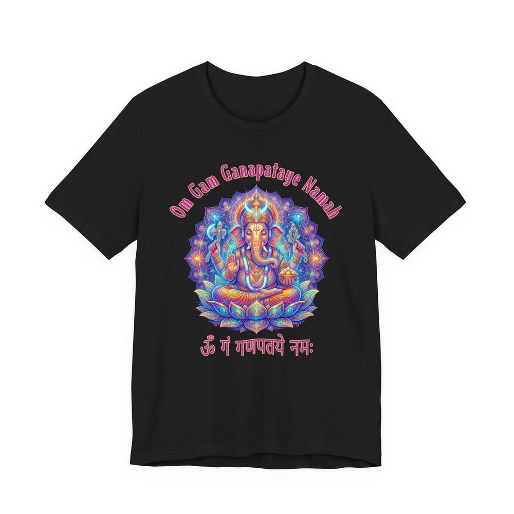 Psychedelic Ganesha T-Shirt | Om Gam Ganapataye Namah Mantra Hindu Tee
