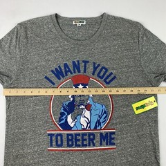 Tipsy Elves Uncle Sam I Want You To Beer Me T-Shirt Mens Large College NWT