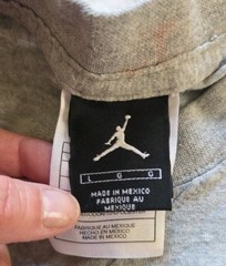 Vintage Y2K Jumpman Air Jordan T-Shirt Men’s Double Sided 2000s Nike Large Gray