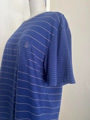 Vintage Y2K Volcom Striped Skate T Shirt Size Large