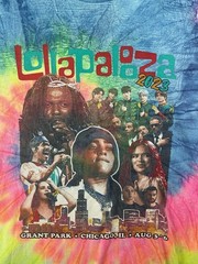 Lollapalooza 2023 Chicago Tour Tie Dye T Shirt Music Festival Concert Size XL