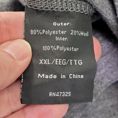 Omni Wool Long Slv Base Layer Thermal Shirt Gray Men’s 2XL – Excellent