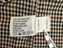 Orvis Country Twill Shirt Men L Check ButtonDown Long Sleeve Casual Dress Cotton