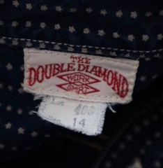 The Real McCoy’s Double Diamond Indigo Star Wabash Work Shirt S Indigo Men’s